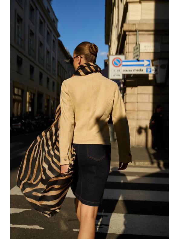 Moodo Гладко яке бежово Moodo