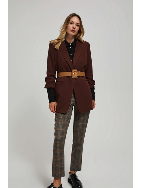 Moodo Тъмно бежов широк колан Moodo