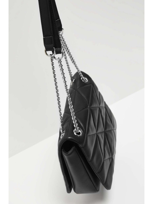 Moodo Стегната чанта с регулируема дръжка черна Moodo