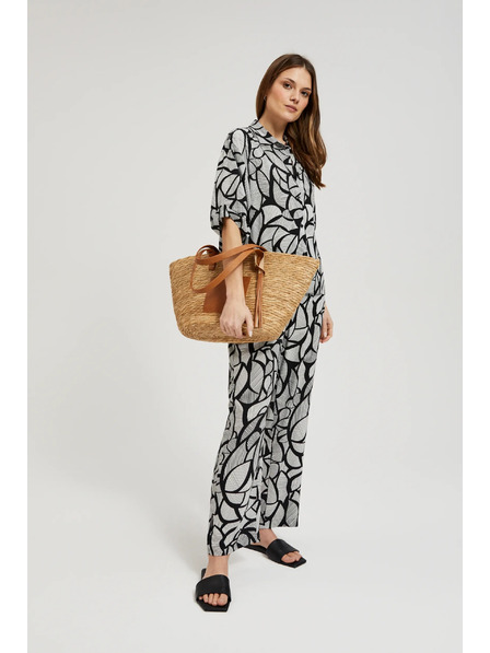 Moodo Голяма чанта през рамо кафява Moodo