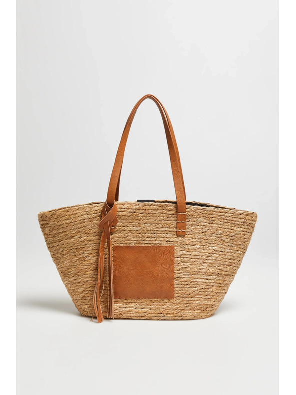 Moodo Голяма чанта през рамо кафява Moodo