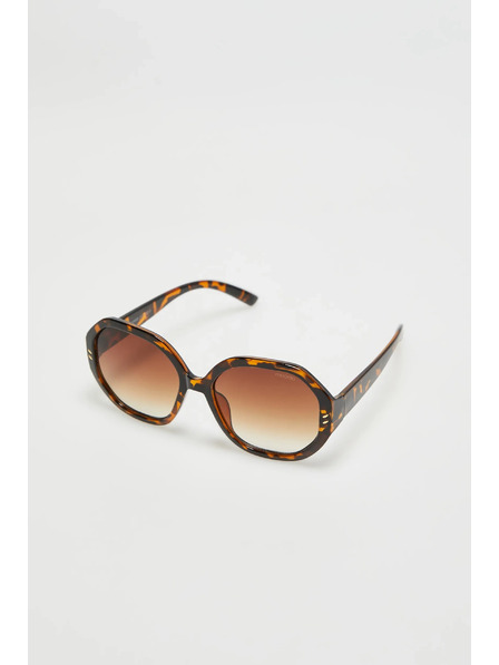 Moodo Очила с кръгли стъкла кафяви Moodo