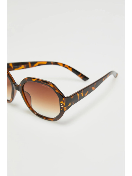 Moodo Очила с кръгли стъкла кафяви Moodo