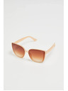 Moodo Слънчеви очила с пластмасови рамки бежови Moodo