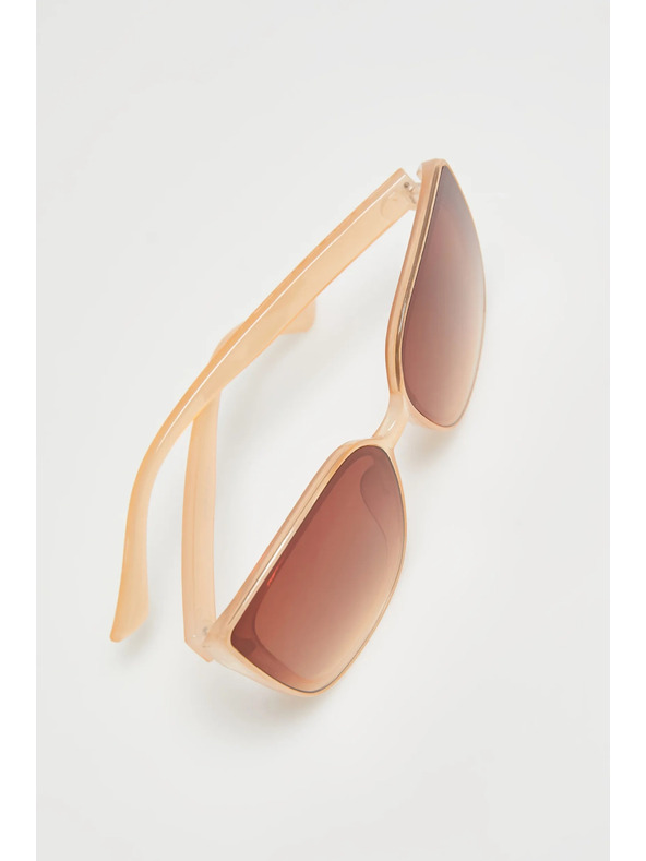 Moodo Слънчеви очила с пластмасови рамки бежови Moodo