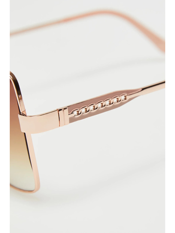 Moodo Слънчеви очила със златисти метални рамки Moodo