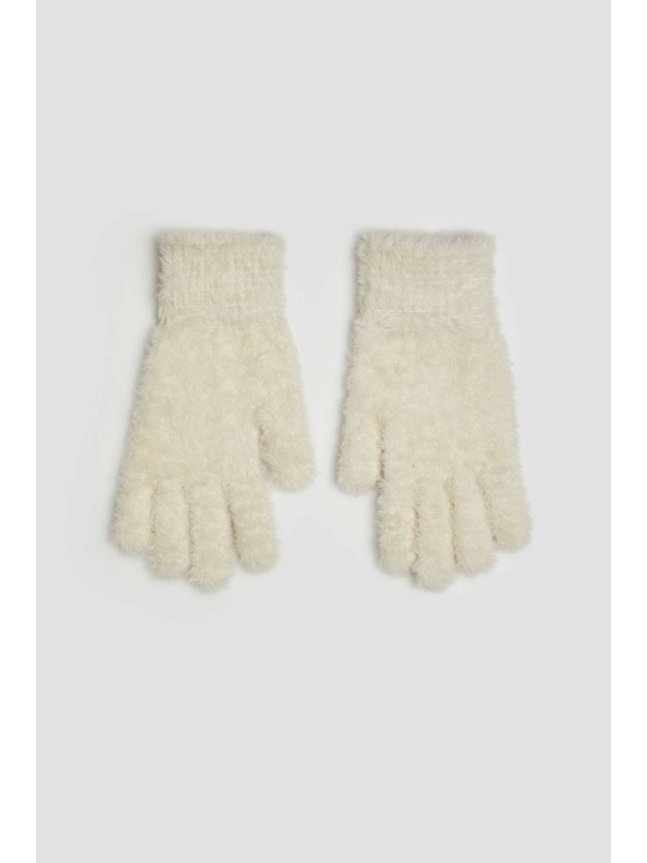 Moodo Кожени ръкавици в пясъчен цвят Moodo