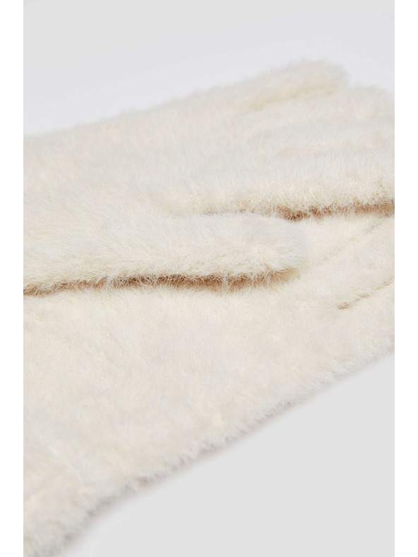 Moodo Кожени ръкавици в пясъчен цвят Moodo