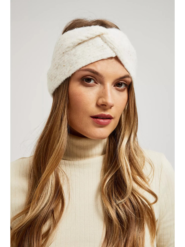 Moodo Топла диадема в пясъчен цвят Moodo