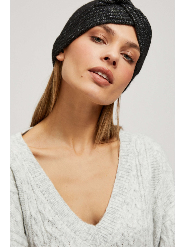 Moodo Плетена черна диадема Moodo