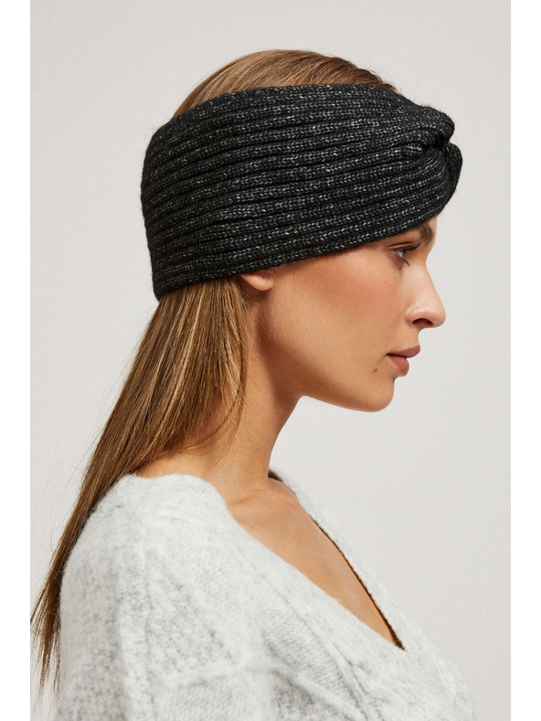 Moodo Плетена черна диадема Moodo