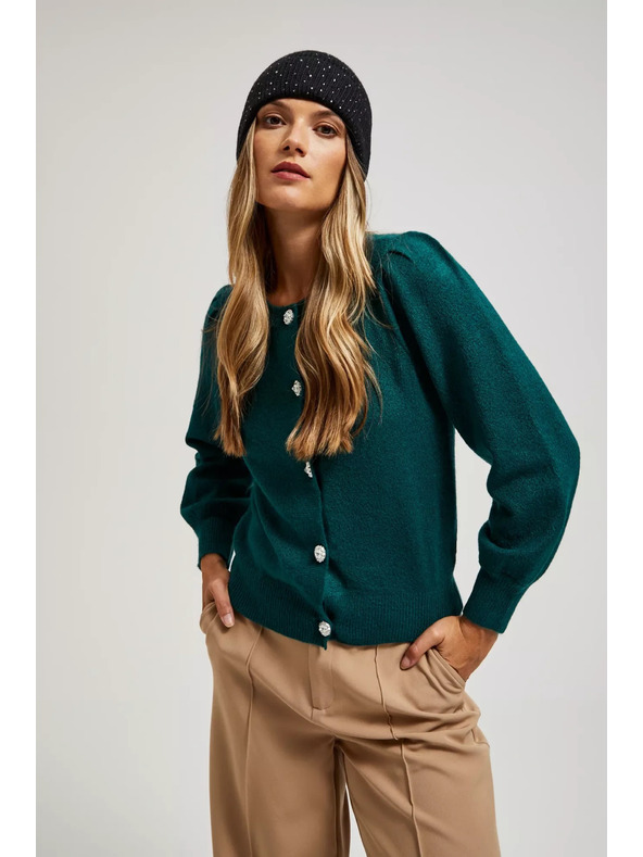 Moodo Плетена черна шапка Moodo