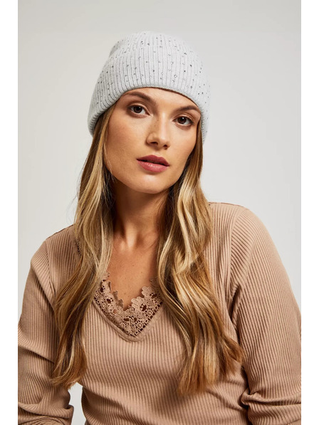 Moodo Плетена сива шапка Moodo