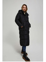 Moodo Подплатено яке с качулка черно Moodo