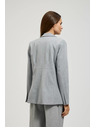 Moodo Сиво едноредно сако с фини ивици Moodo