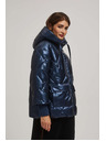 Moodo Металик подплатено яке, тъмносиньо Moodo