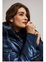 Moodo Металик подплатено яке, тъмносиньо Moodo