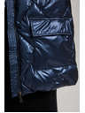 Moodo Металик подплатено яке, тъмносиньо Moodo