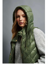 Moodo Подплатена грейка с качулка, маслинено зелена Moodo