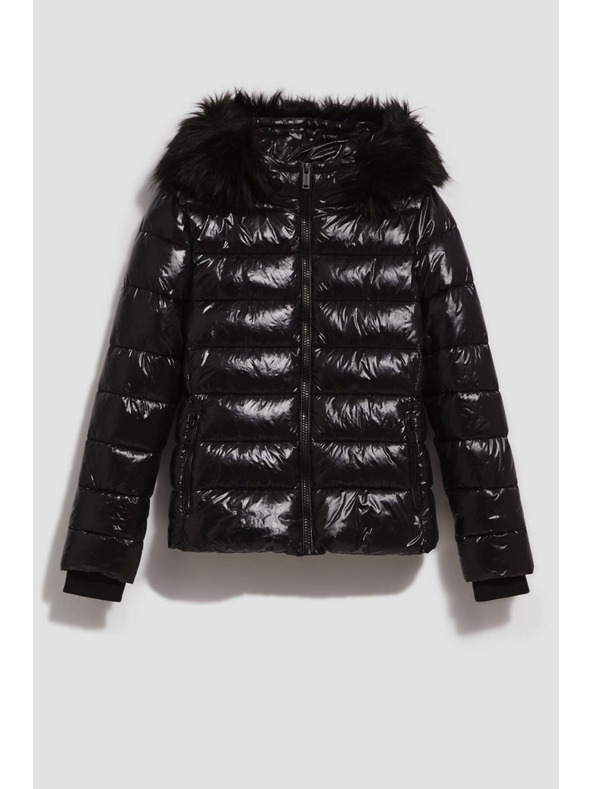 Moodo Подплатено яке с пухена качулка Moodo