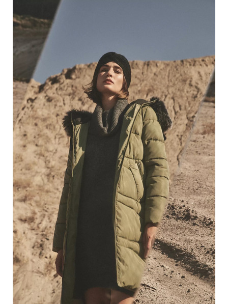 Moodo Подплатено яке с топла качулка Moodo