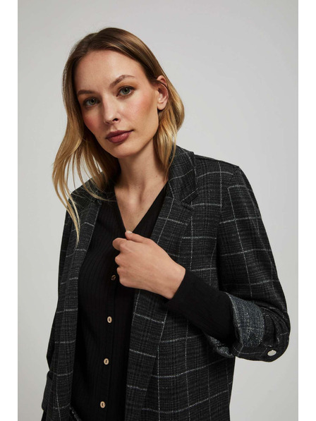 Moodo Сако с квадрати и навити ръкави Moodo