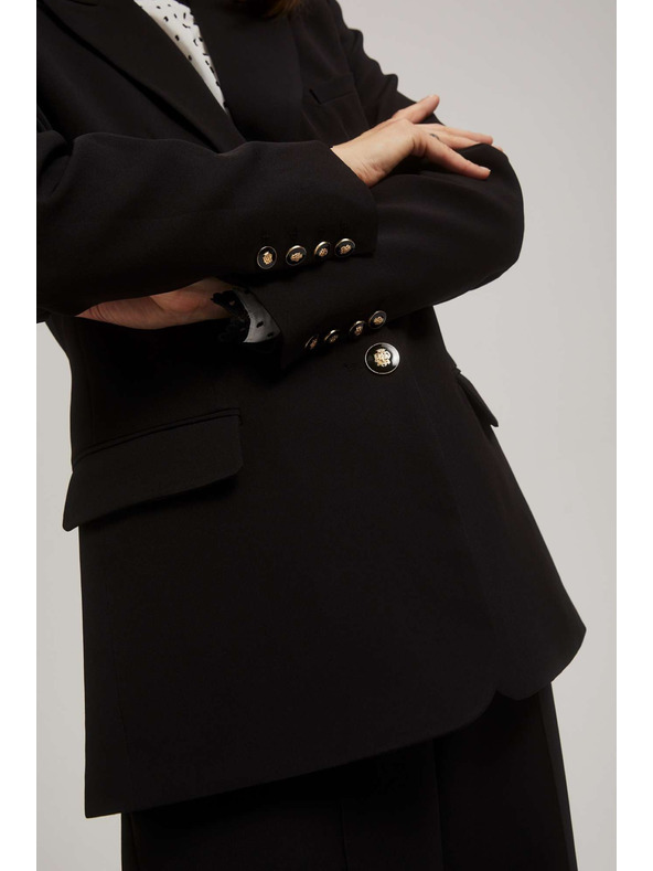 Moodo Едностранно сако, черно Moodo