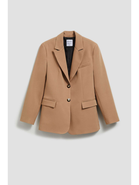 Moodo Едностранно сако, тъмнобежово Moodo