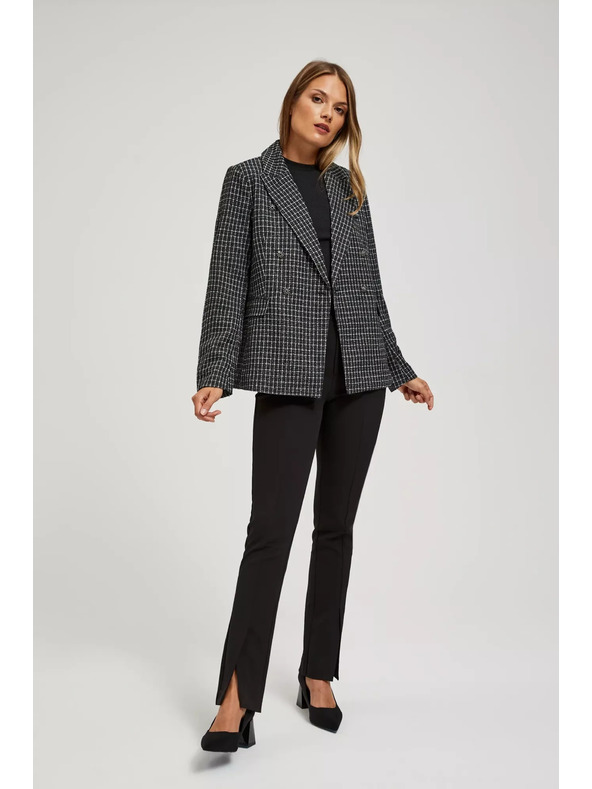 Moodo Двуредно сако с декоративни копчета Moodo