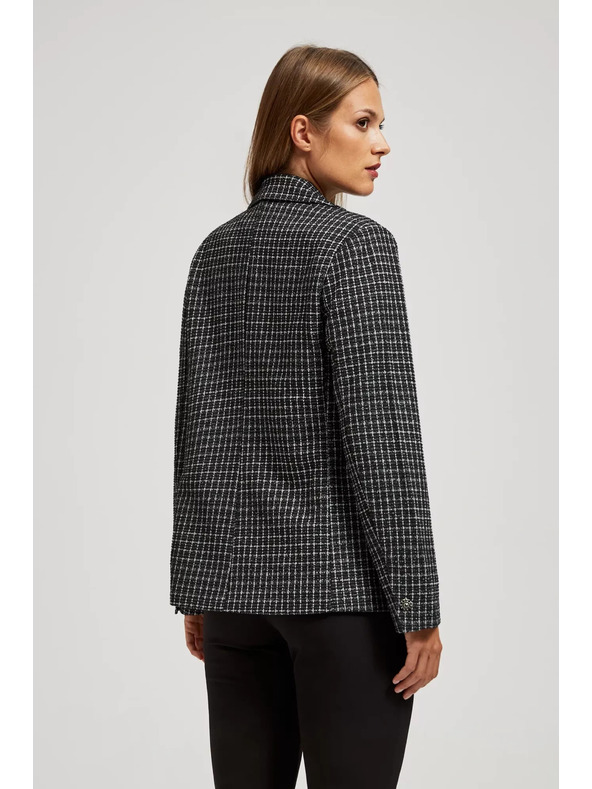 Moodo Двуредно сако с декоративни копчета Moodo