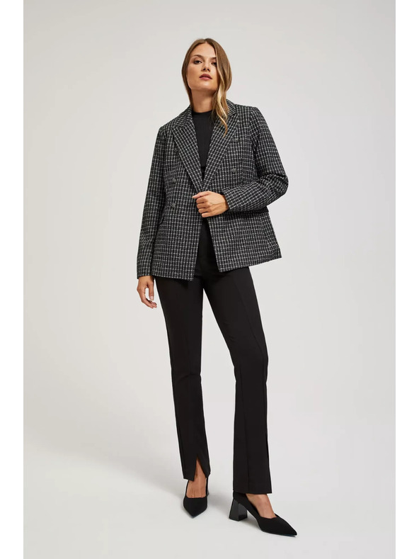 Moodo Двуредно сако с декоративни копчета Moodo