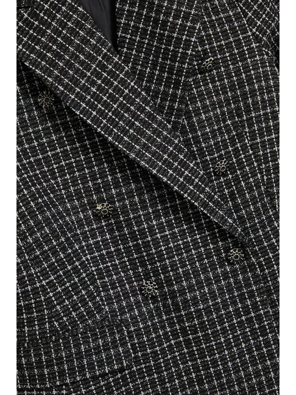 Moodo Двуредно сако с декоративни копчета Moodo