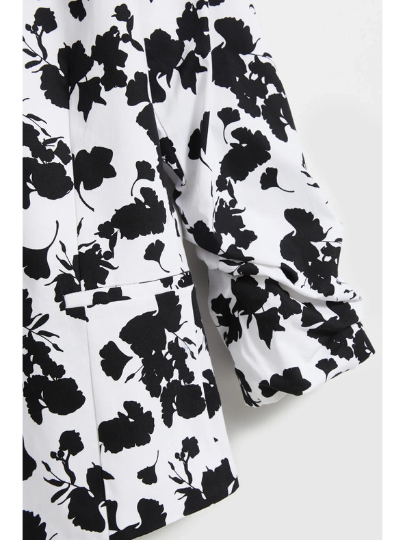 Moodo Сако с 3/4 ръкави, черно-бяло Moodo