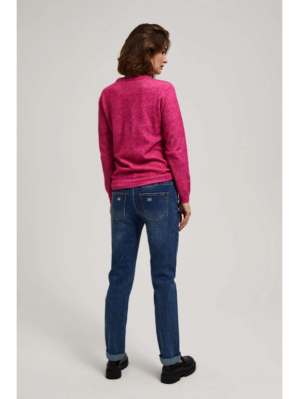 Moodo Тъмносини boyfriend дънки Moodo