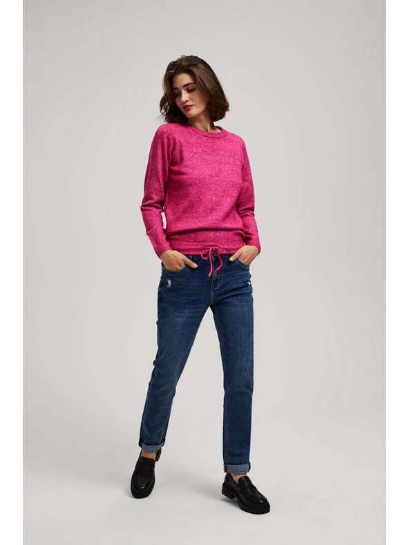 Moodo Тъмносини boyfriend дънки Moodo