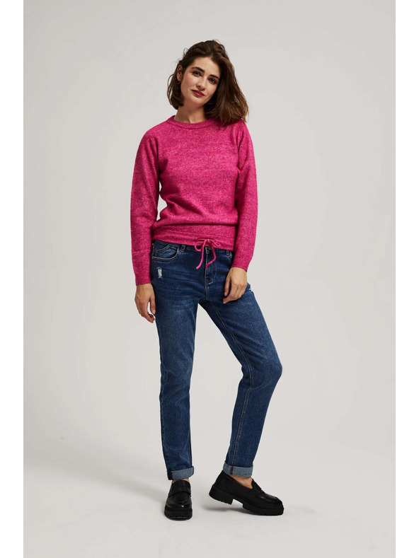 Moodo Тъмносини boyfriend дънки Moodo