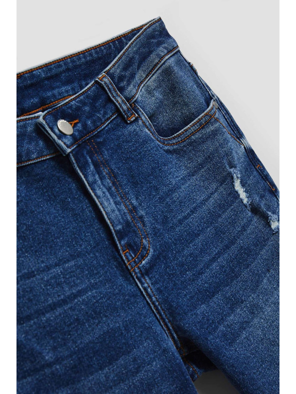 Moodo Тъмносини boyfriend дънки Moodo