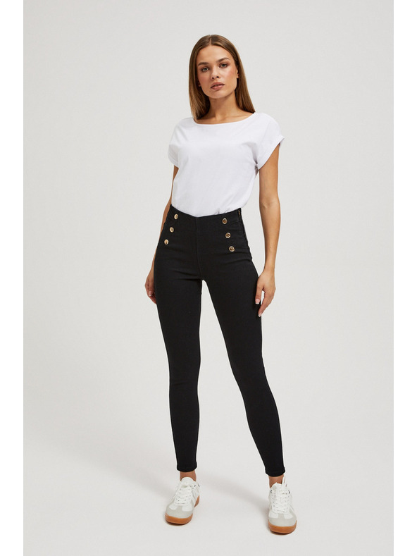 Moodo Дънки с декоративни копчета Moodo