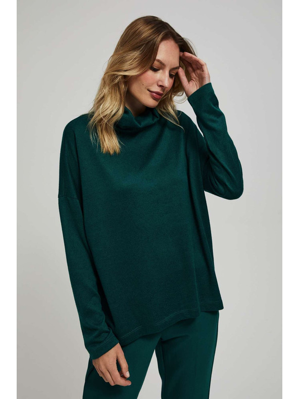 Moodo Блуза със свободен яка Moodo