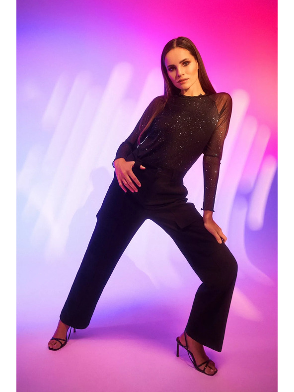 Moodo Топ с прозрачни ръкави Moodo