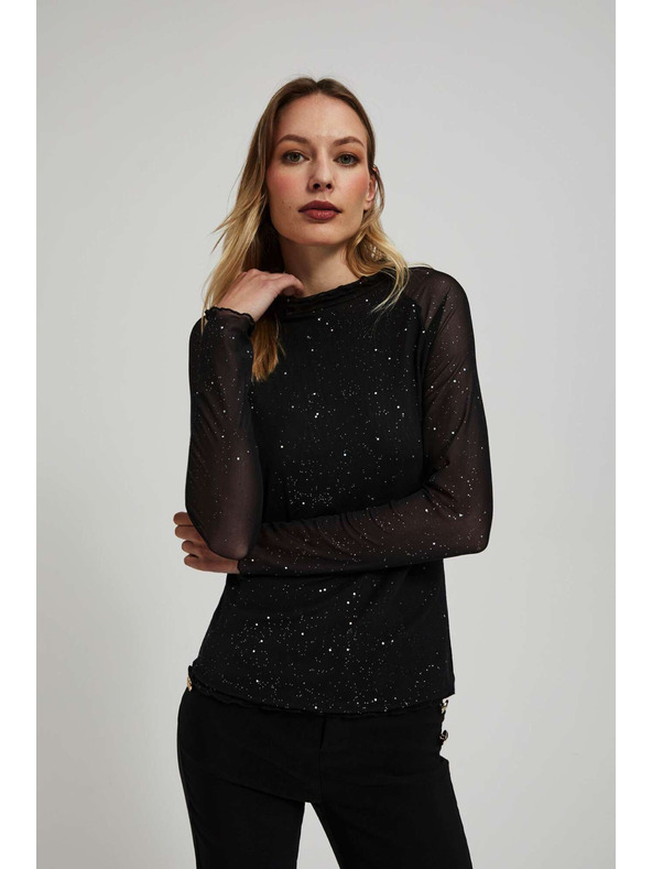 Moodo Топ с прозрачни ръкави Moodo