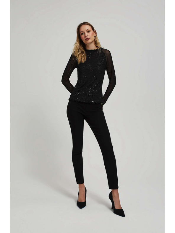 Moodo Топ с прозрачни ръкави Moodo