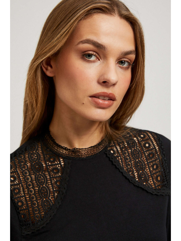Moodo Дантелена декоративна блуза Moodo