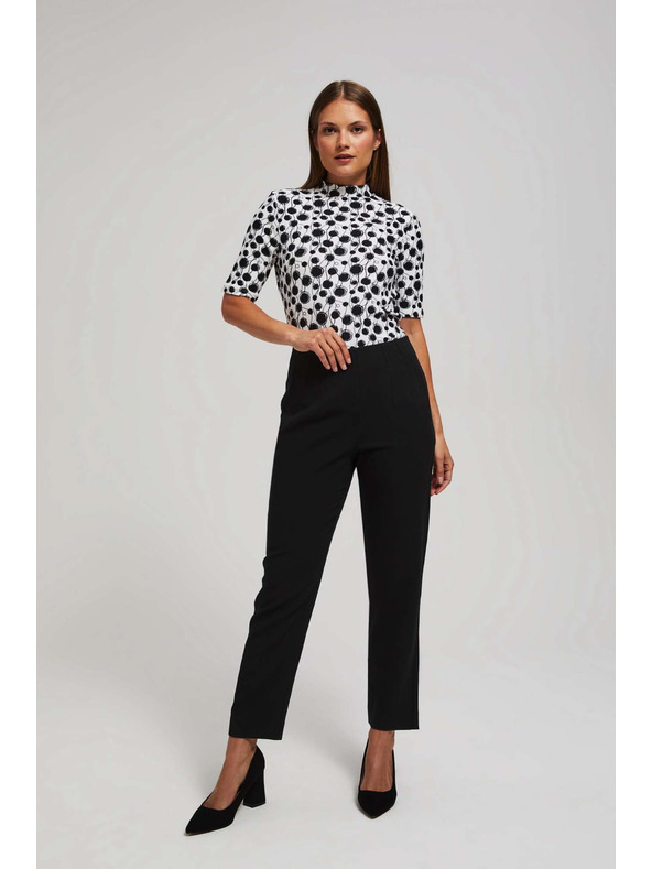 Moodo Черни панталони със права линия Moodo