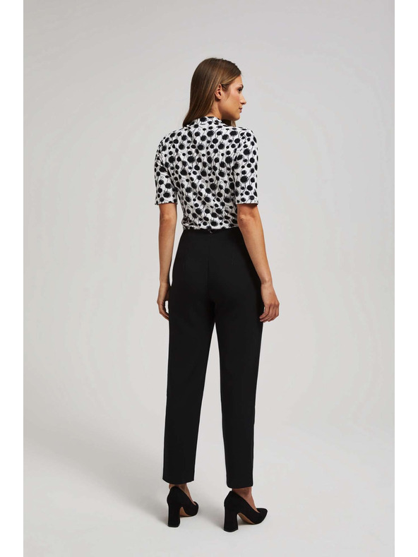 Moodo Черни панталони със права линия Moodo