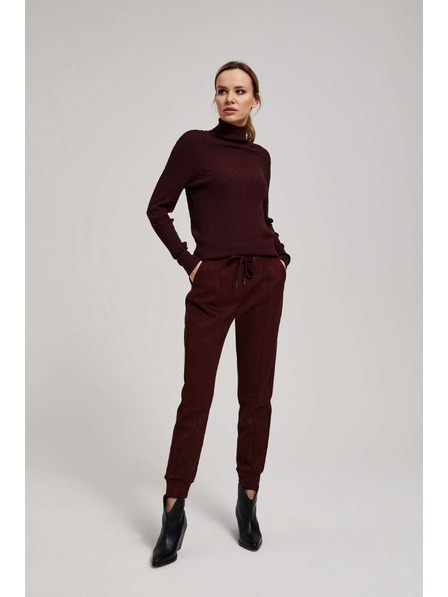 Moodo Кестеняви панталони с връзка Moodo