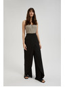 Moodo Черни панталони с широки крачоли Moodo