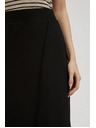 Moodo Черни панталони с широки крачоли Moodo