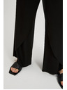 Moodo Черни панталони с широки крачоли Moodo
