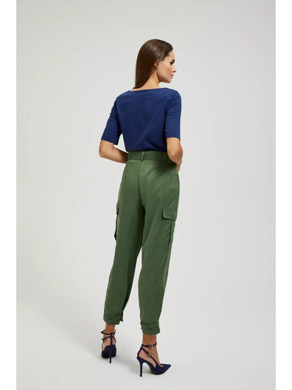 Moodo Каки карго панталони с стеснени крачоли Moodo